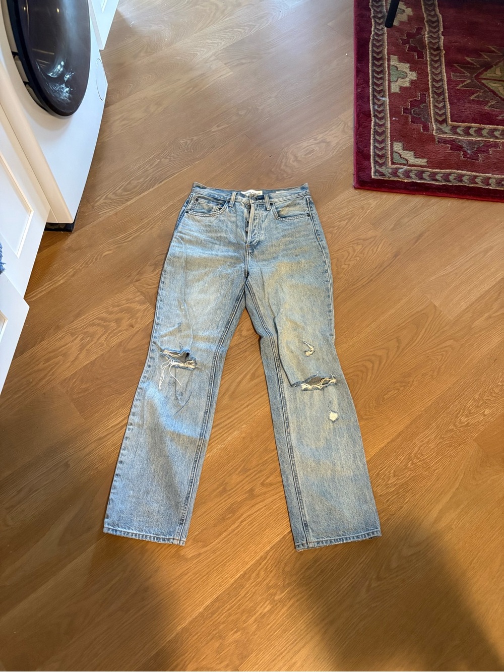 Aritzia Denim Forum Straight Leg Women's Jeans - Joni High Rise Loose. Size 24.